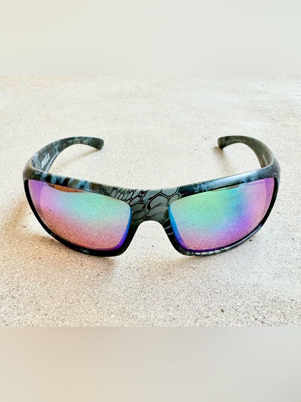 WILEY X OMEGA Polarized Mirror Lens Wrap Around Sunglasses WX Z87-2+